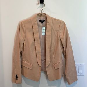 Ann Taylor peach pastel women’s blazer professional 0 Petite
